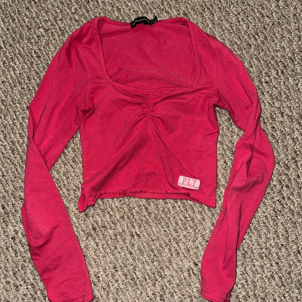 Women's PLT Pink Long Sleeve Top